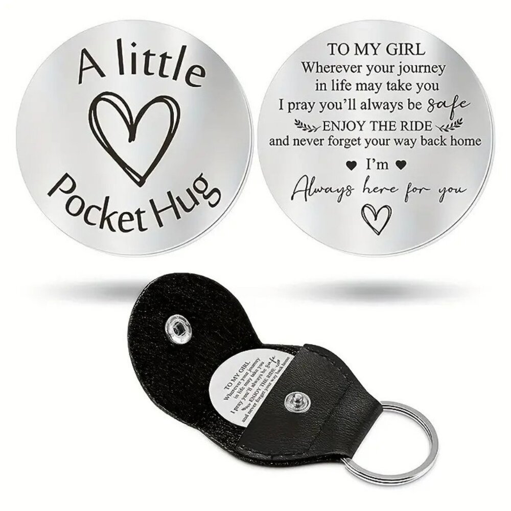 Pocket Hug Token Keyring "My Girl" Inspirational Gift